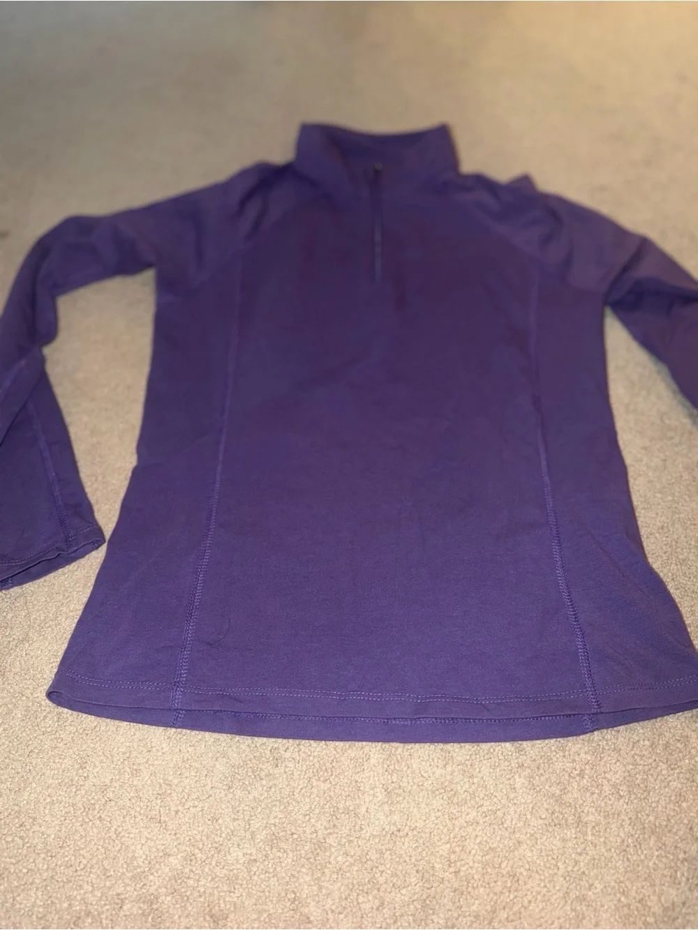 Horse Riding Sport purple zip-up jacket is a size large youth